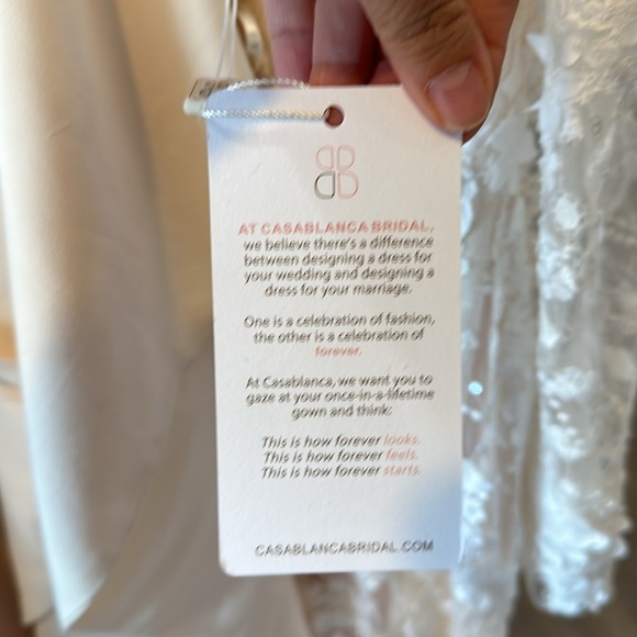 CASABLANCA BRIDAL 2476 Style Lauren in Champagne/Ivory Size 14 - Picture 7 of 8